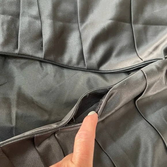 Bill Levkoff formal satin dress black size 10 - Picture 14 of 14